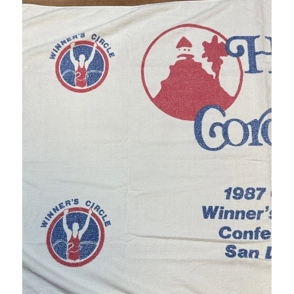 Vintage 1987 Hotel del Coronado San Diego Winners Circle Conference Beach Towel